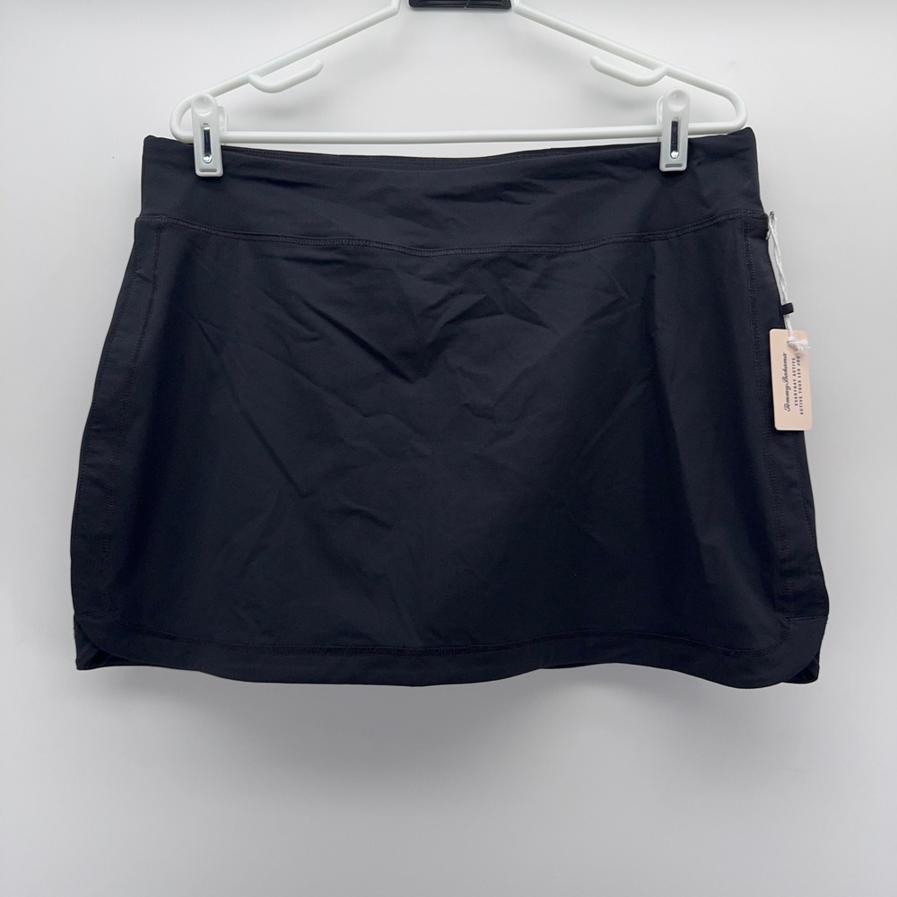 Tommy Bahama Everyday Active Skort Womens L Black Athletic Golf Tennis Pocket